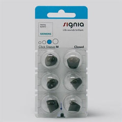 Siemens, Costco, Rexton, Signia Medium Closed Click Sleeve - 6 Pack