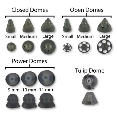 Phonak and Unitron Open Hearing Aid Domes