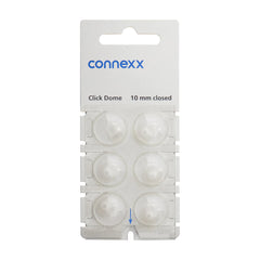 10mm Closed Click Domes for Siemens, Miracle Ear & Rexton Hearing Aids - 6 Pack